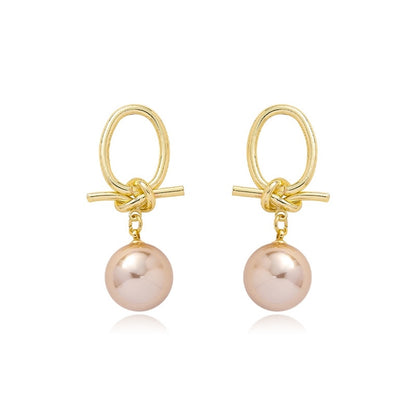 Vintage Pearl Sterling Silver Needle Earrings