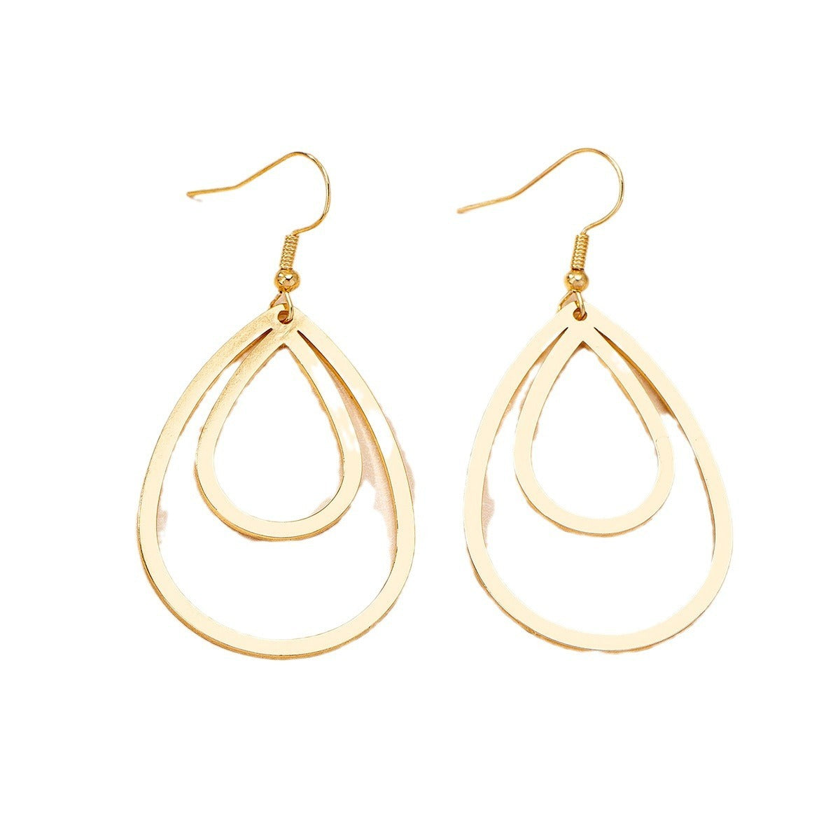 Fashion Simple Drop-shaped Hollow Earrings