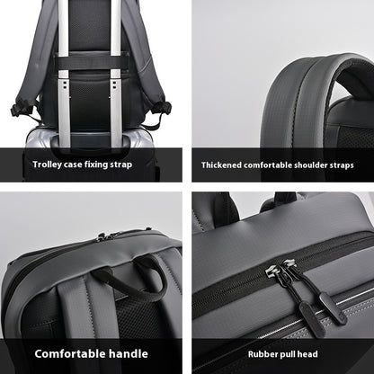 Men's Large-capacity Color Matching Business Backpack