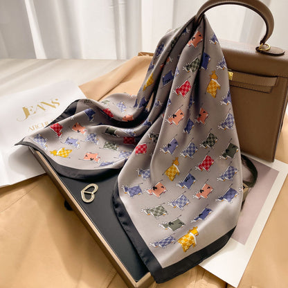 New 70 Korean Style Small Square Towel Silk Scarf For Women