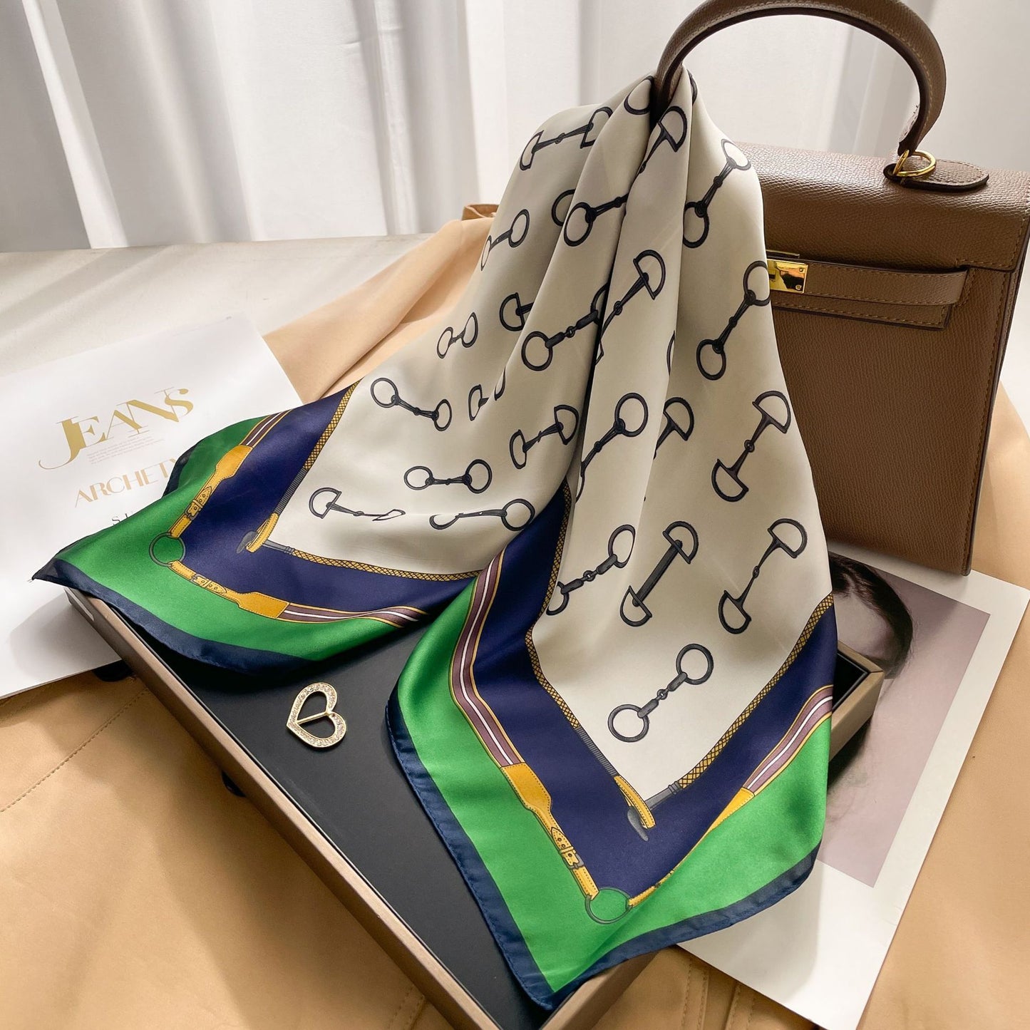 New 70 Korean Style Small Square Towel Silk Scarf For Women