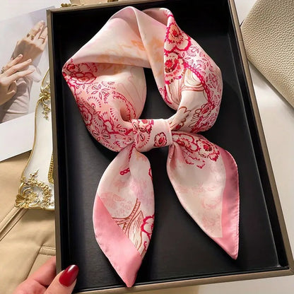 70 Silk Scarf Square Scarf High Sense Korean Style Fashion All-matching