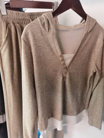 Casual Exercise Suit Women's Hoodie Slimming Loose