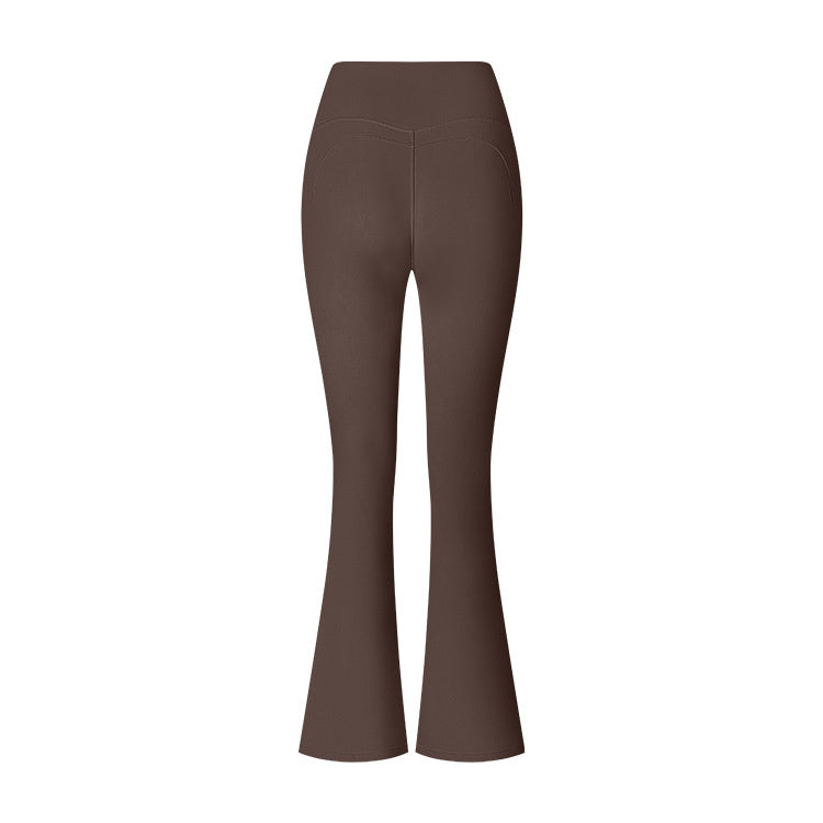 Flared Pants Solid Color Sports Long-sleeve Suit