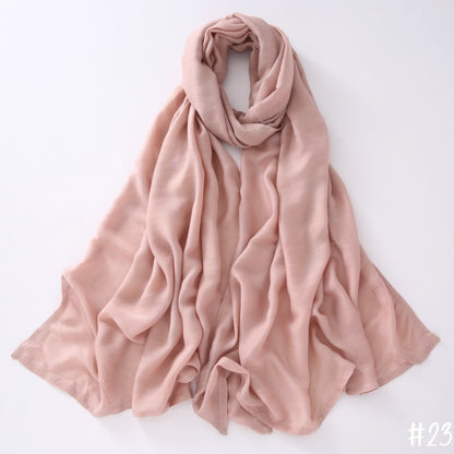 Breathable Shawl Modal Monochrome Malay Indonesian Cotton And Linen Solid Color Scarf Headcloth