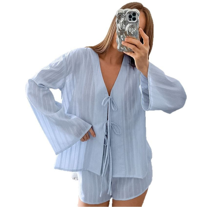 Casual And Comfortable Shorts Pajamas Two-piece Set