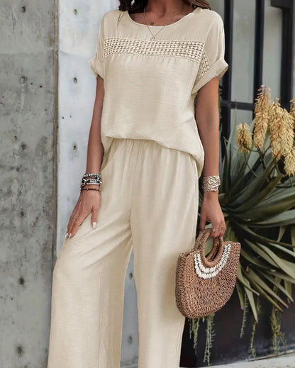 Fashionable And Versatile Loose Fitting Women's Top Set