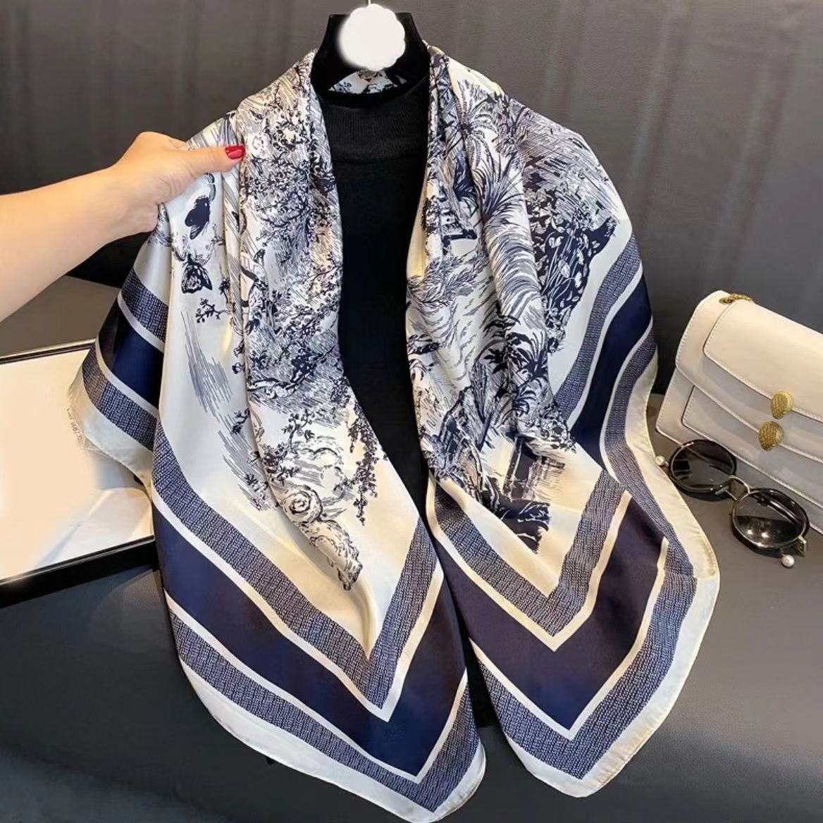 Women's High-end Thin Square Scarf