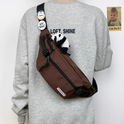Trendy Chest Bag Men's Backpack Waist Bag Sports One-shoulder