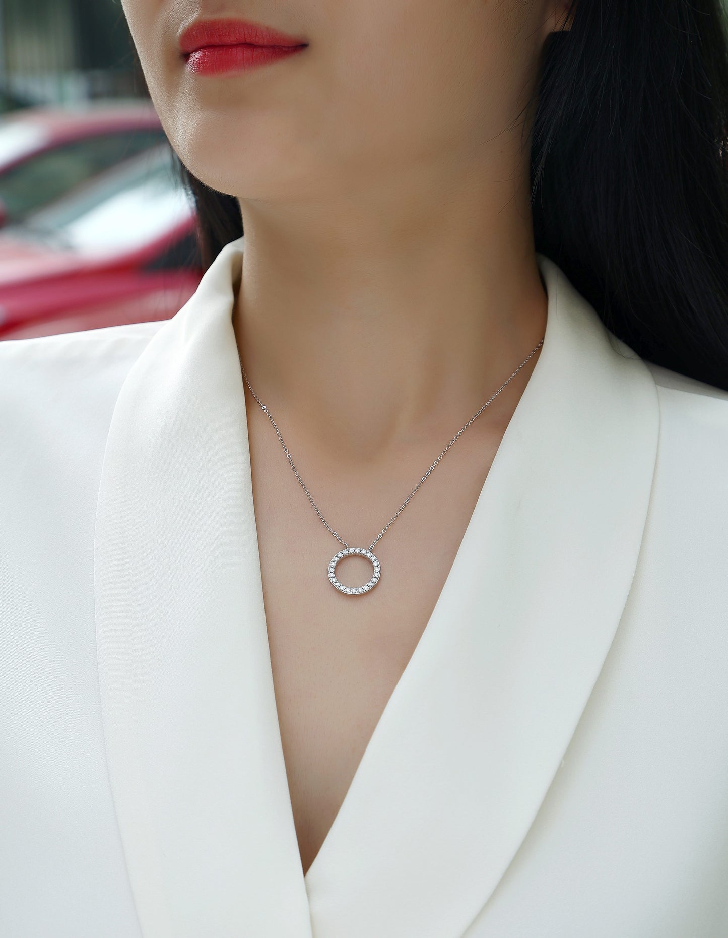 As You Wish - A Fashionable And Luxurious Diamond Jewelry Pendant Set With Moissanite S925 Sterling Silver And Platinum Plating