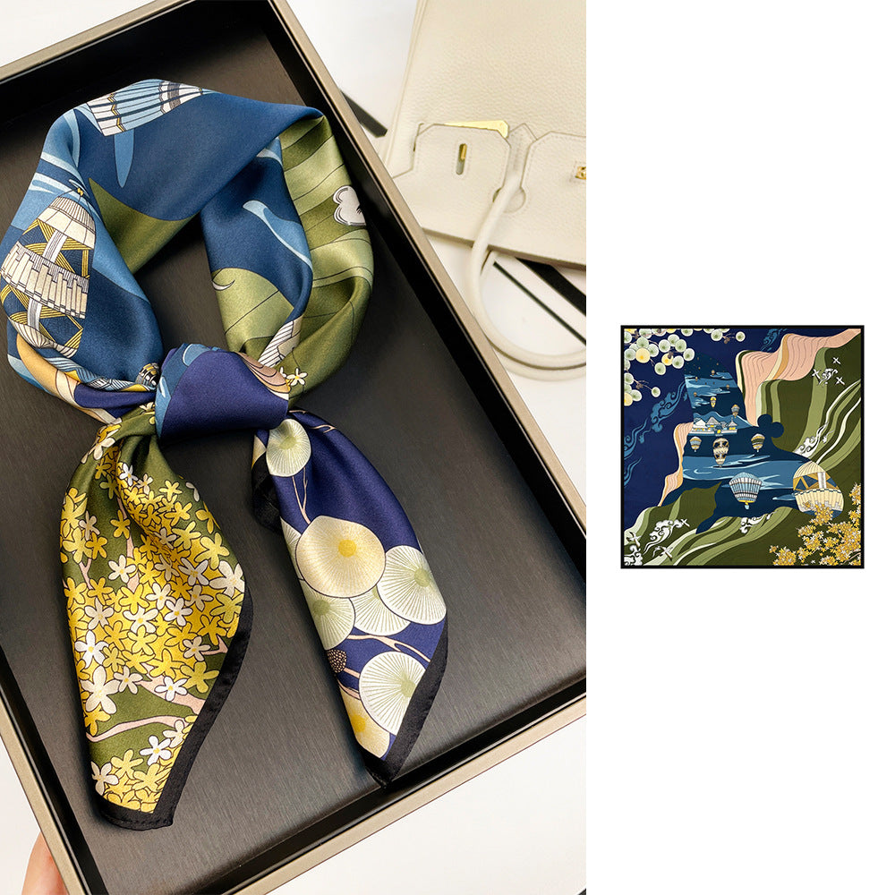 70CM Silk Handkerchief  Luxurious