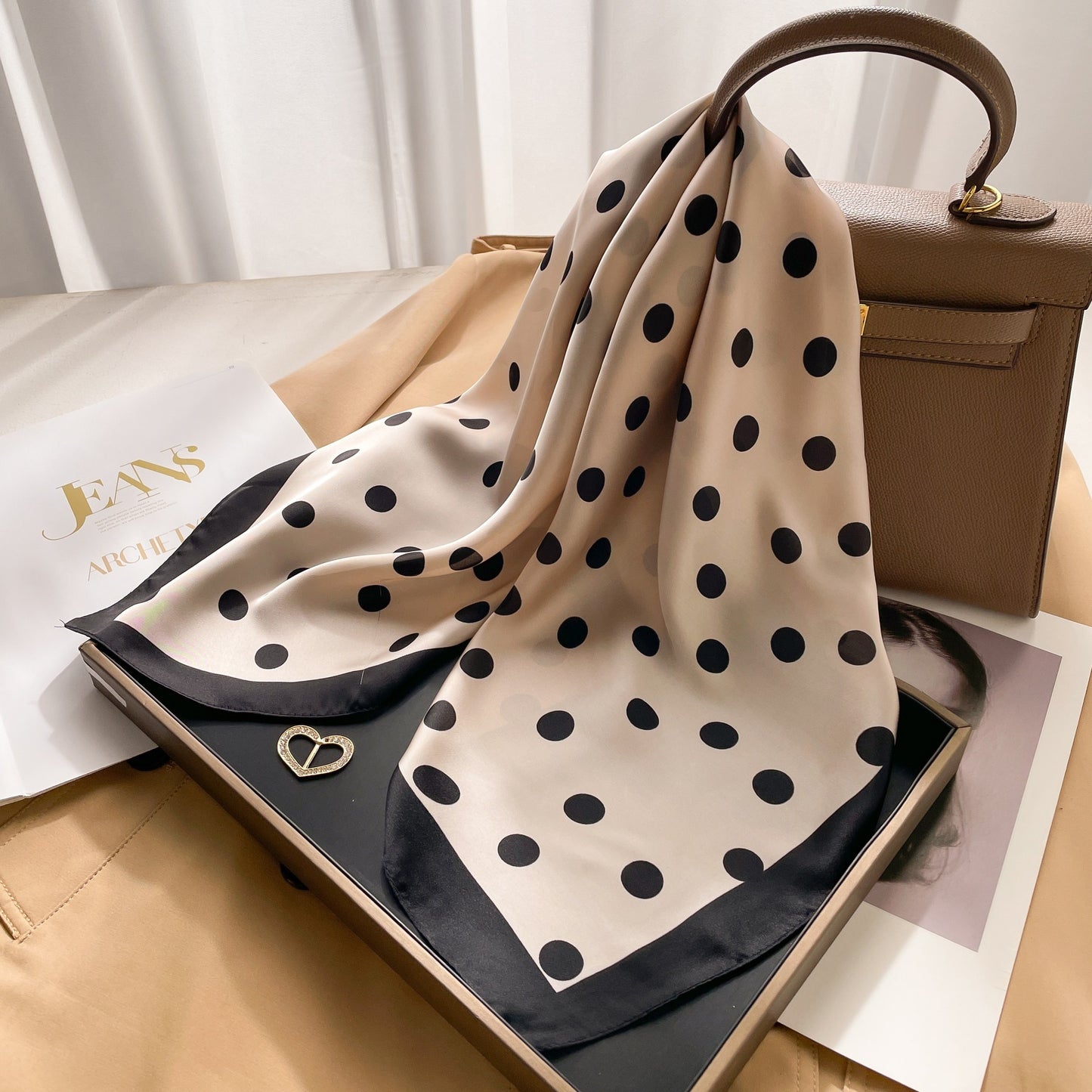 New 70 Korean Style Small Square Towel Silk Scarf For Women