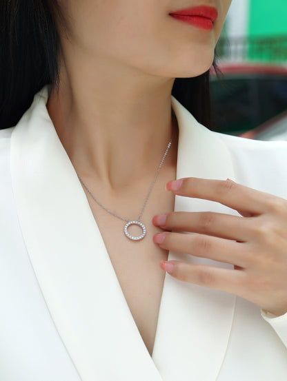 As You Wish - A Fashionable And Luxurious Diamond Jewelry Pendant Set With Moissanite S925 Sterling Silver And Platinum Plating