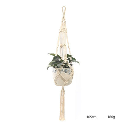 Custom Hand-knitted Hanging Flowerpot Net Bag