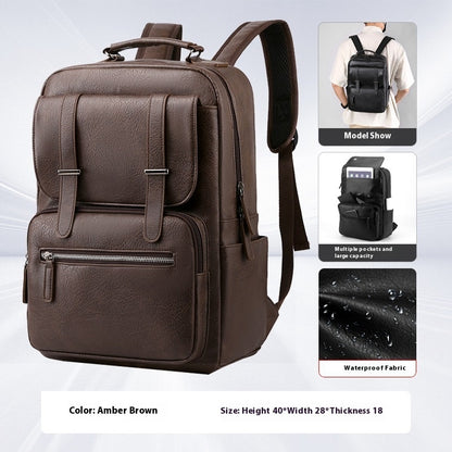 Fashion Men's Backpack Leisure Travel Waterproof Rucksack