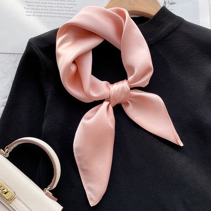 Spring And Autumn Elegant Retro Silk High-end Scarf