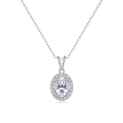 Infinite - A Fashionable And Luxurious Diamond Jewelry Pendant Set With Moissanite S925 Sterling Silver And Platinum Plating