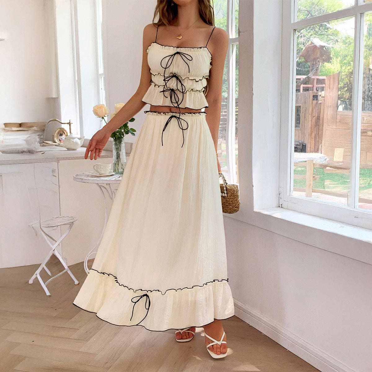 Vacation Leisure Women's Summer Strap Skirt