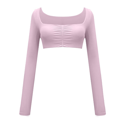 Flared Pants Solid Color Sports Long-sleeve Suit