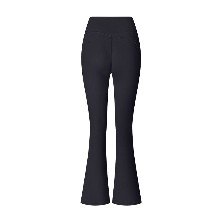 Flared Pants Solid Color Sports Long-sleeve Suit
