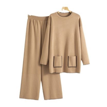 Knitting Suit Women's New Western Style Mid-length