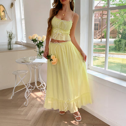 Vacation Leisure Women's Summer Strap Skirt