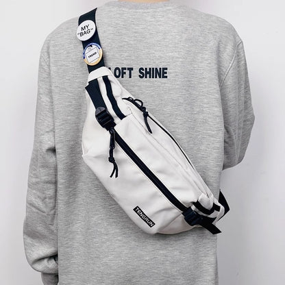 Trendy Chest Bag Men's Backpack Waist Bag Sports One-shoulder