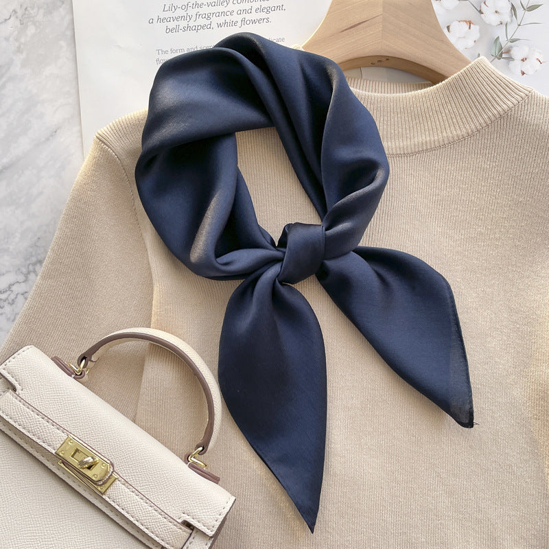 Spring And Autumn Elegant Retro Silk High-end Scarf