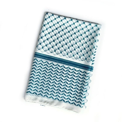 Arabic Chiffon Printed Plaid Scarf