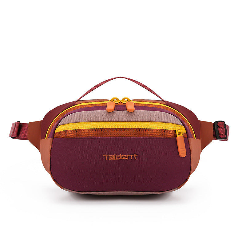Outdoor Leisure Sports One-shoulder Handbag Dopamine Color Waist Bag
