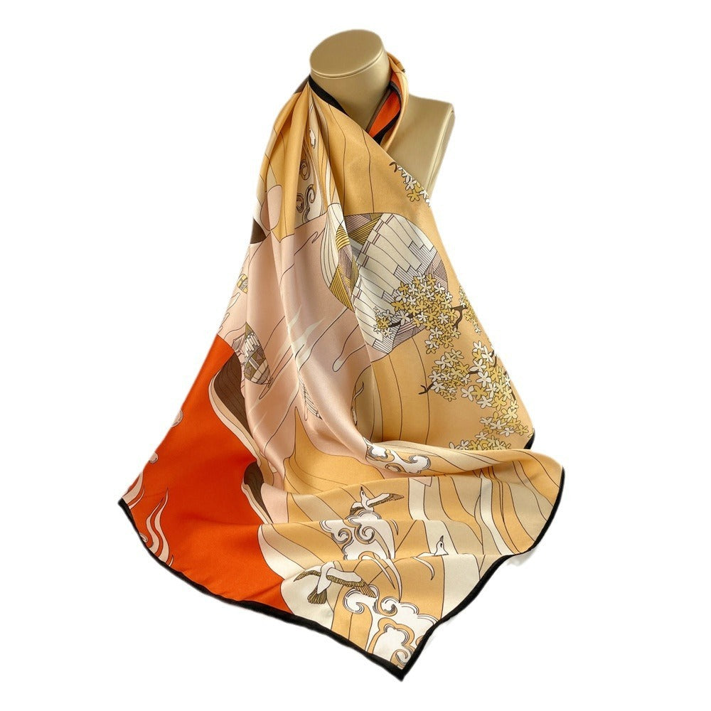 70CM Silk Handkerchief  Luxurious