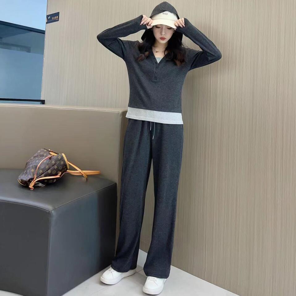 Casual Exercise Suit Women's Hoodie Slimming Loose