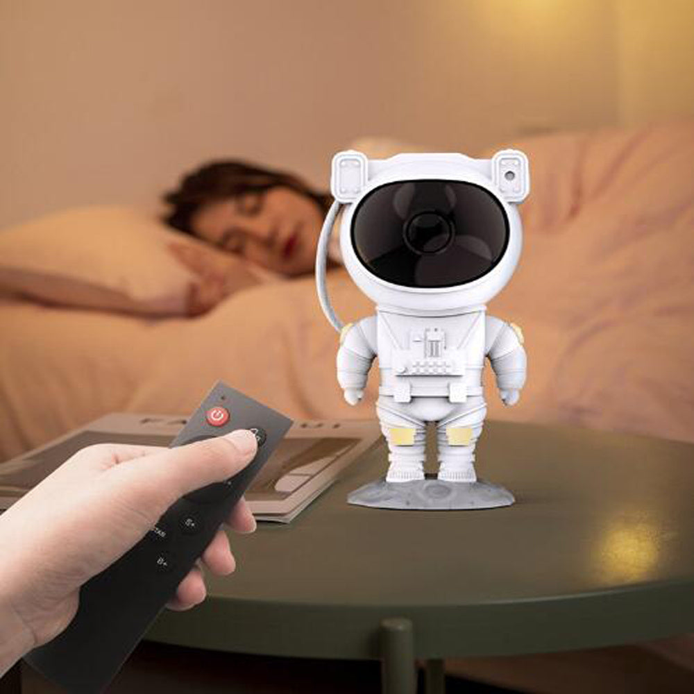 Astronaut Galaxy Projector Night Lamp – USB Powered Starry Sky Light
