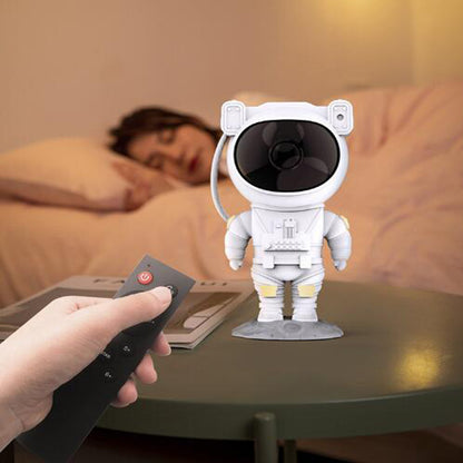 Astronaut Galaxy Projector Night Lamp – USB Powered Starry Sky Light
