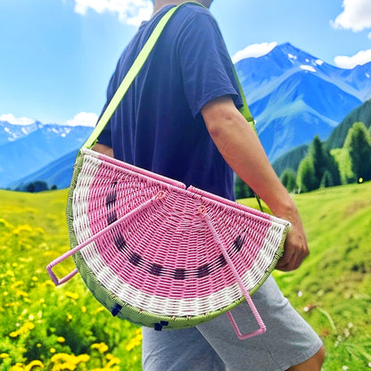 A Multi-purpose Hand-held Basket Made Of Rattan Weaving