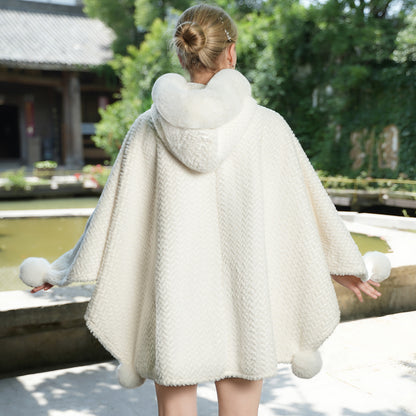 Warm Outerwear New Girl Versatile Cape And Shawl