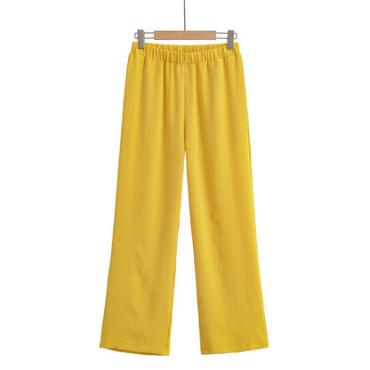 Women's Shirt Wide Leg Casual Trousers