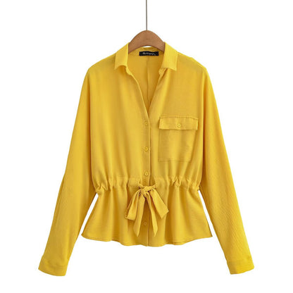 Women's Shirt Wide Leg Casual Trousers