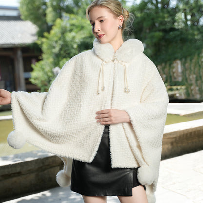 Warm Outerwear New Girl Versatile Cape And Shawl