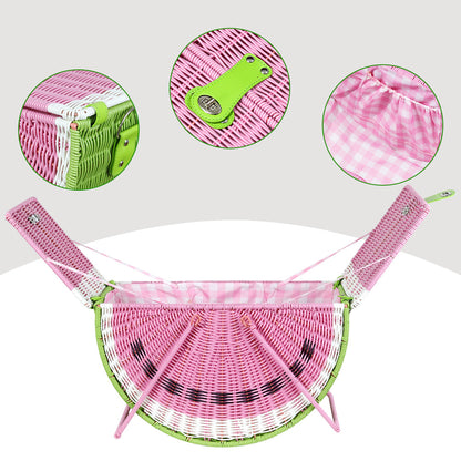 A Multi-purpose Hand-held Basket Made Of Rattan Weaving