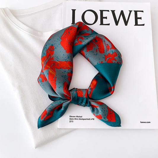 Spring And Autumn Silk Kerchief Women's Small Scarf