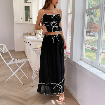 Vacation Leisure Women's Summer Strap Skirt