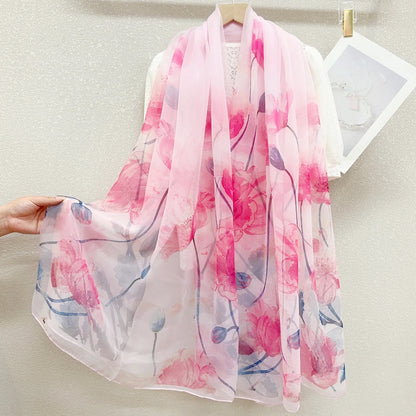 Yarn Cashew Printed Beach Travel Sun Protection Scarf