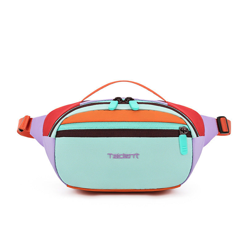 Outdoor Leisure Sports One-shoulder Handbag Dopamine Color Waist Bag