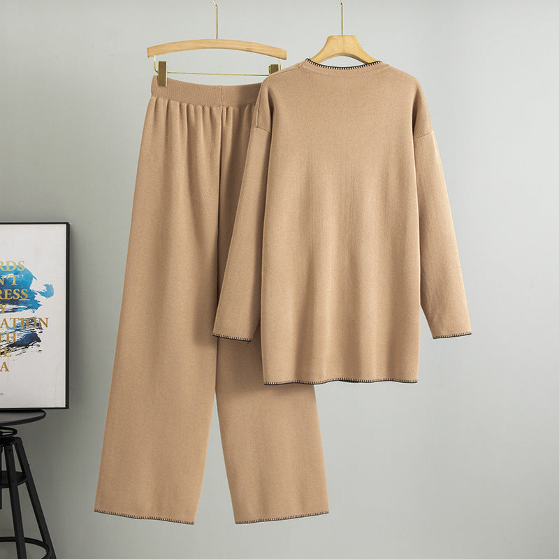 Knitting Suit Women's New Western Style Mid-length