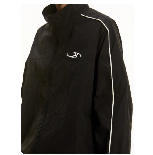 Retro Side Striped Men's And Women's Sports Jacket