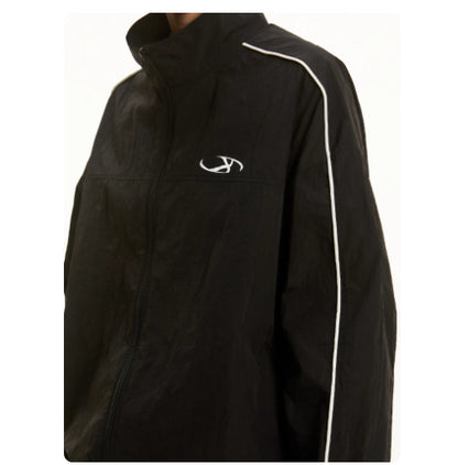 Retro Side Striped Men's And Women's Sports Jacket