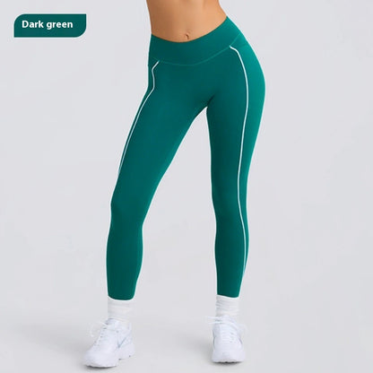 Women's Solid Color Sports Tube Top Strapless Trousers Suit