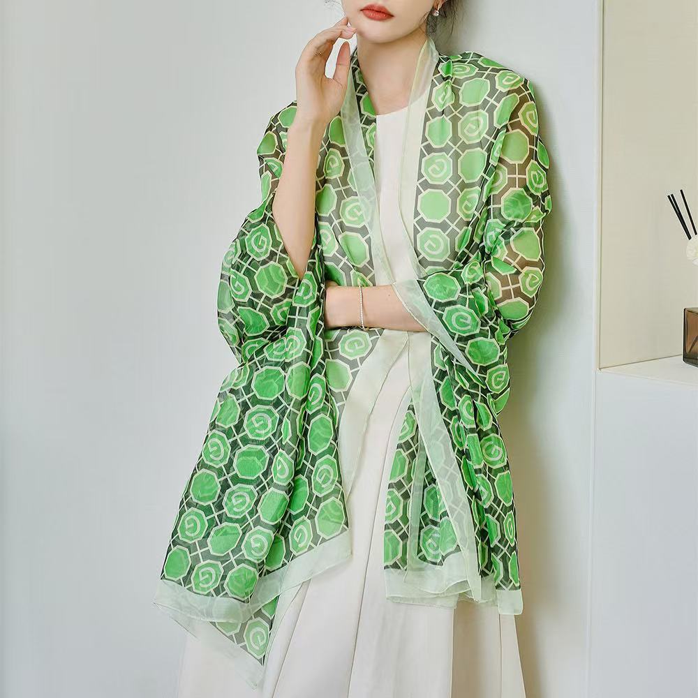Yarn Cashew Printed Beach Travel Sun Protection Scarf