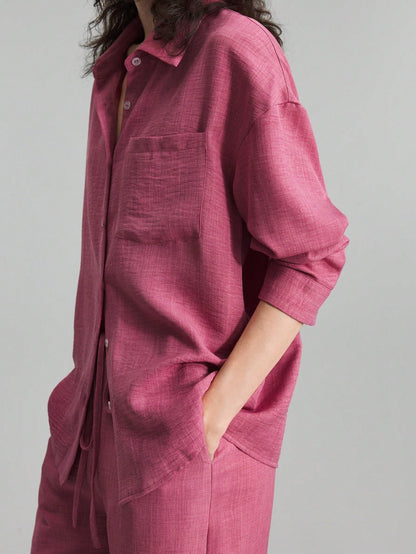 Beach Vacation Long Sleeved Shirt Set
